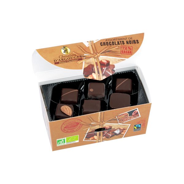 51559 - Assortment of dark chocolates 175g - Organic