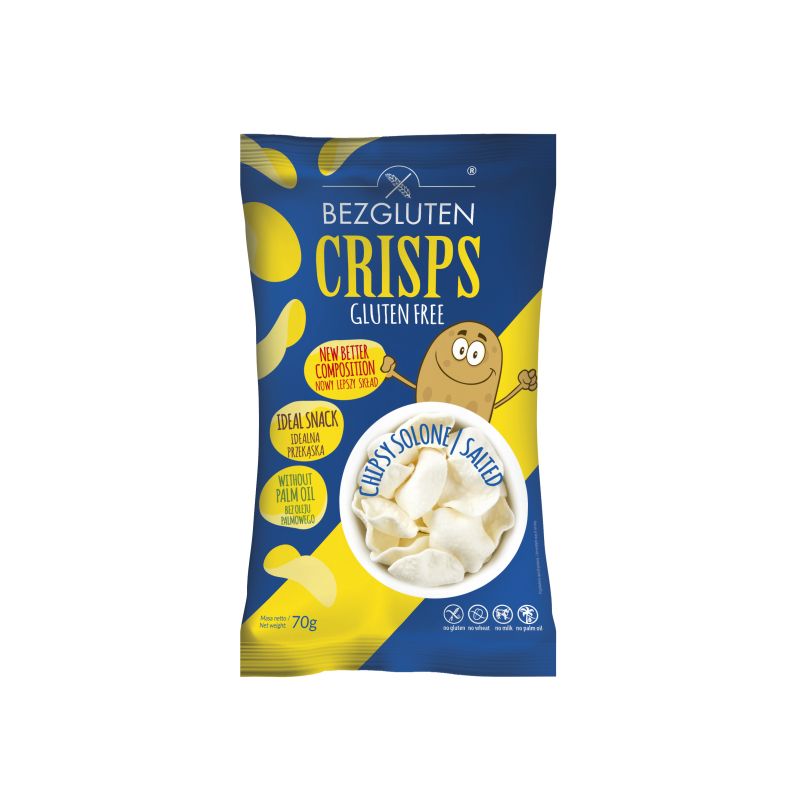 Bezgluten slani čips, bez glutena 70 g