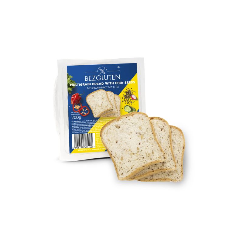 Bezgluten višezrnati kruh s chia sjemenkama, bez glutena 200 g