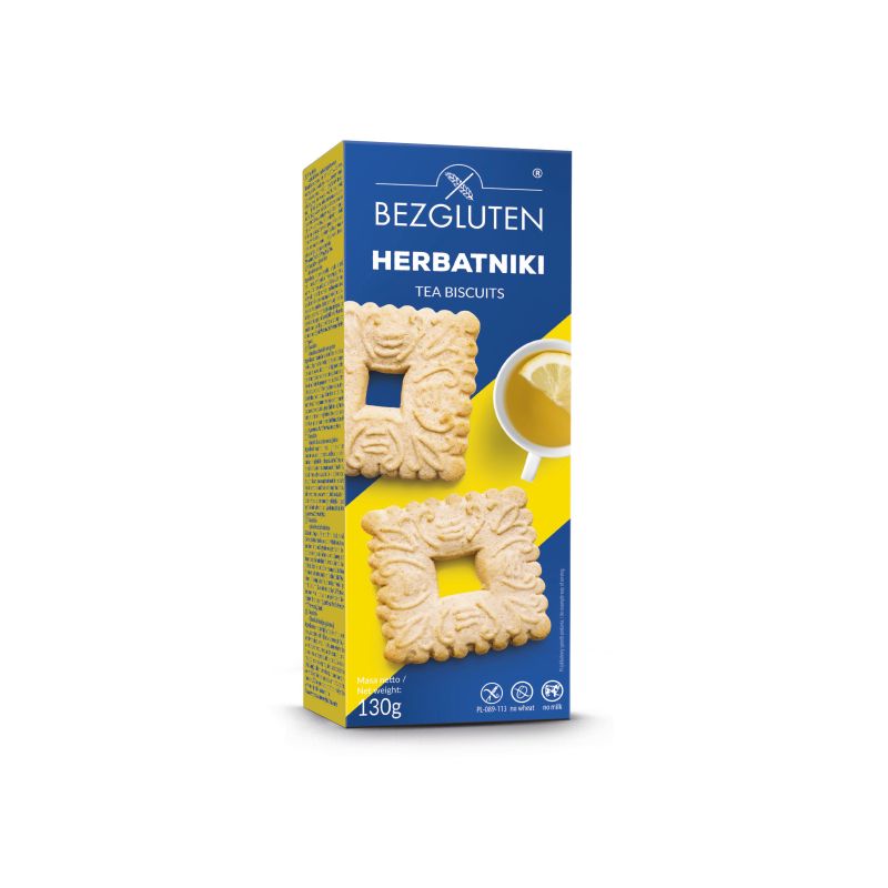 Bezgluten čajni keksi, bez glutena 130 g
