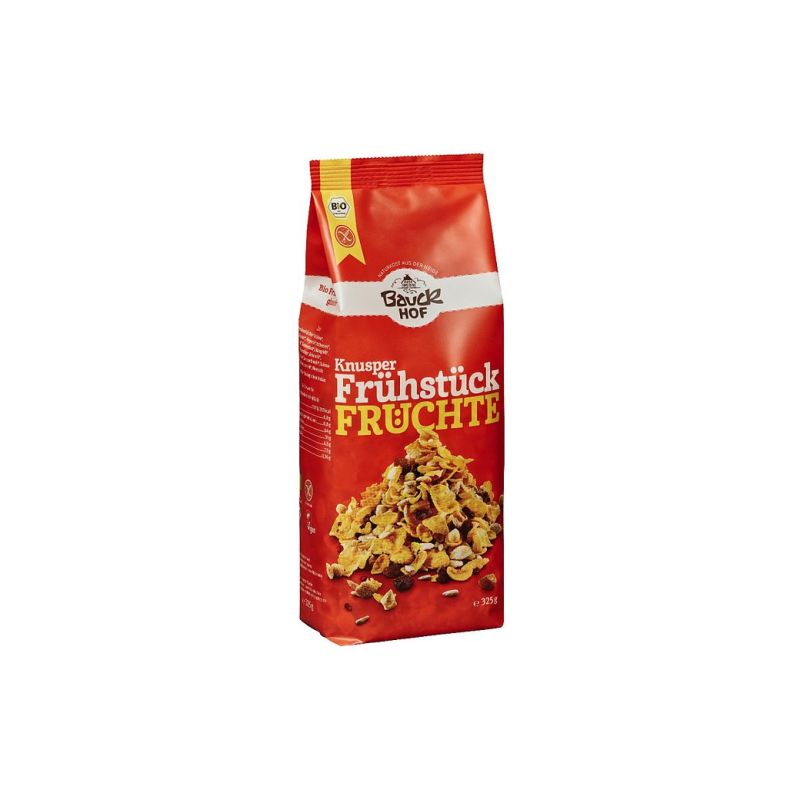 Bauckhof ekološki, bezglutenski voćni muesli 325 g