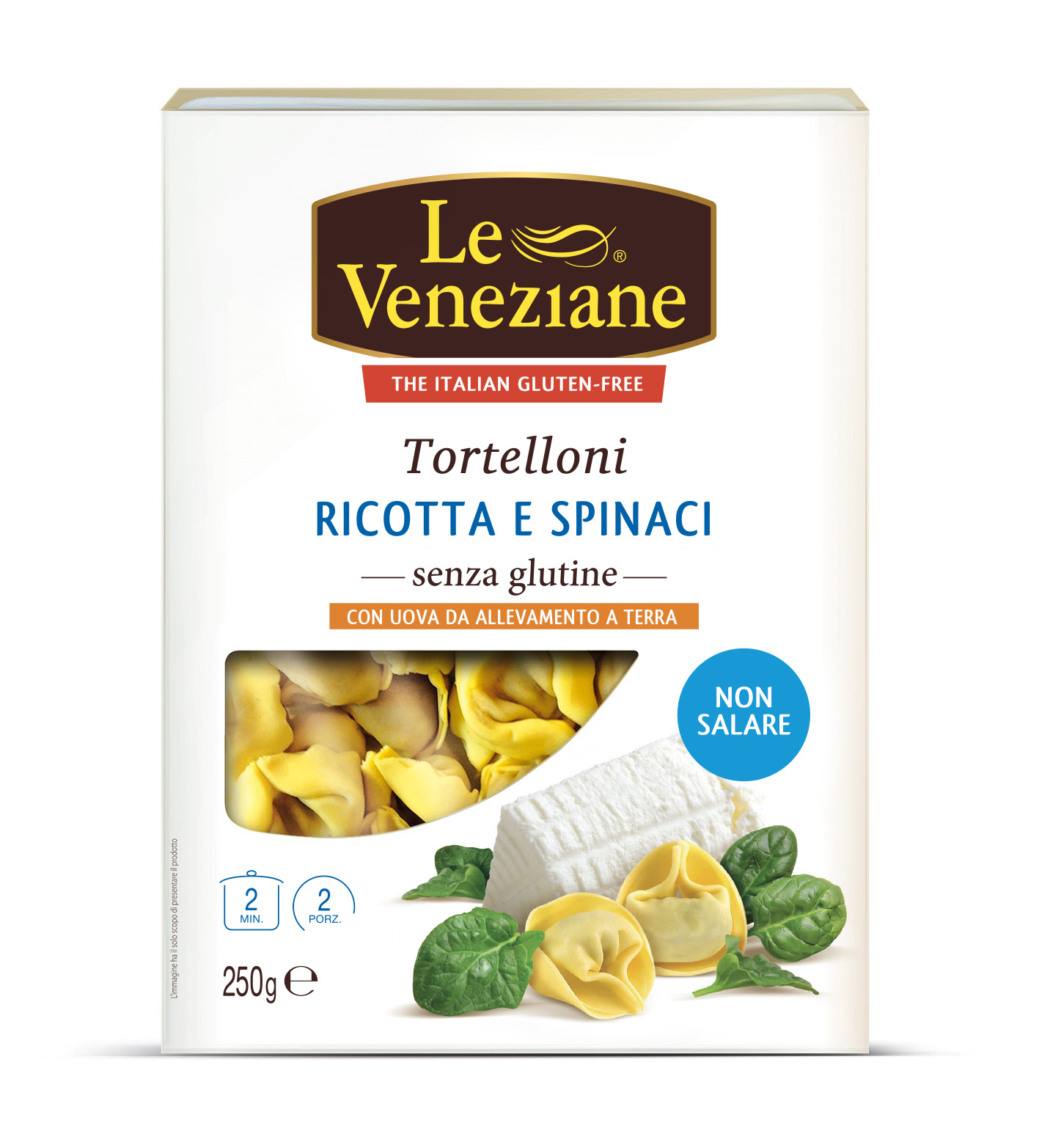 Le Veneziane tortelloni s ricota sirom i špinatom 250 g