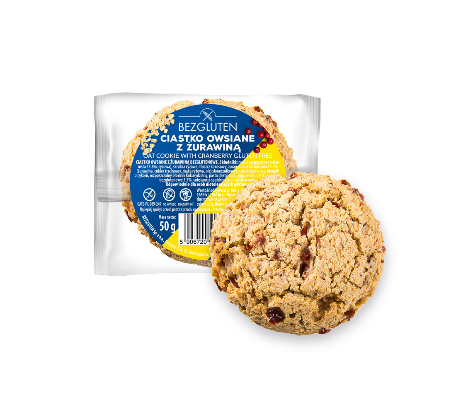 Bezgluten božićni zobeni keks 50 g, bez glutena